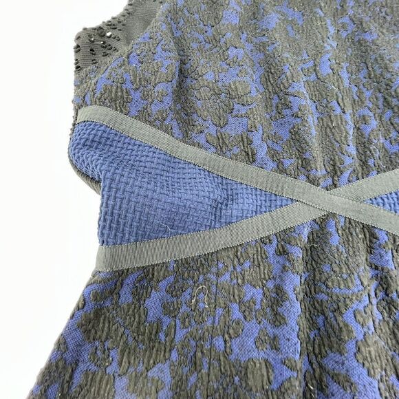 Anthropologie Moulinette Soeurs Larkin Sheath Dress Navy Black Lace Sz 0 - Picture 3 of 6